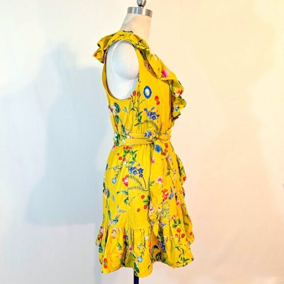 NWT Anthropologie Maeve Floral-Wrap Mini Dress SZ SMALL - Picture 5 of 8